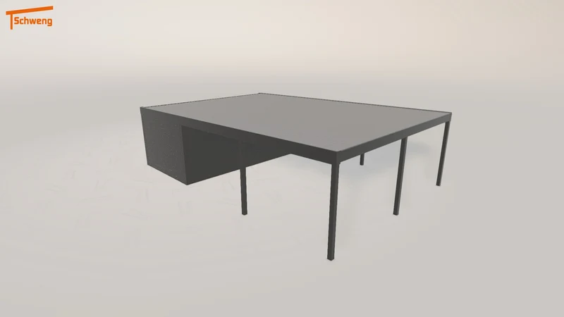 #DE Schweng Flachdachcarport C600 (ID rjyprd) #MTG