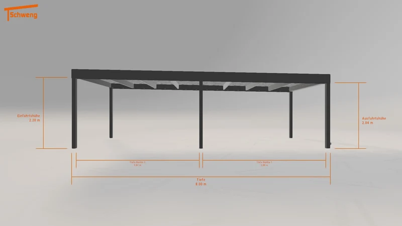 #DE Schweng Flachdachcarport C600 (ID v424pn) #MTG