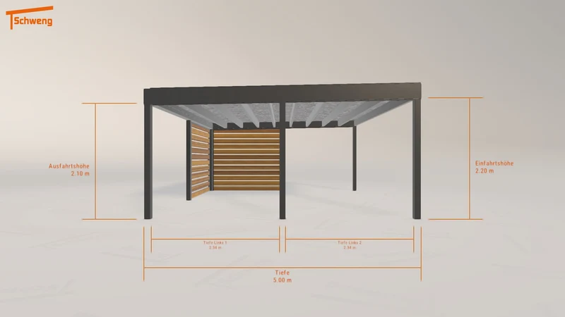 #DE Schweng Flachdachcarport C600+ (ID bkdk92) #MTG