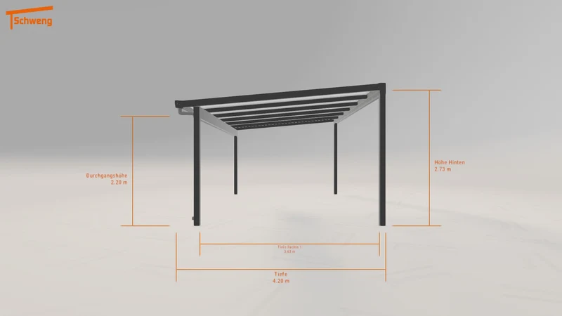 #DE Schweng Pultdachcarport S400 (ID mjkgm9)
