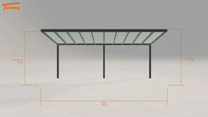 #DE Schweng Pultdachcarport S350 (ID jjm8nn)