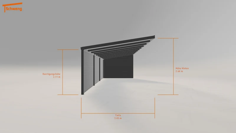 #DE Schweng Pultdachcarport S350 (ID 4259q5) #MTG