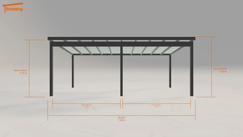 #DE Schweng Pultdachcarport S350 (ID n59p4g)