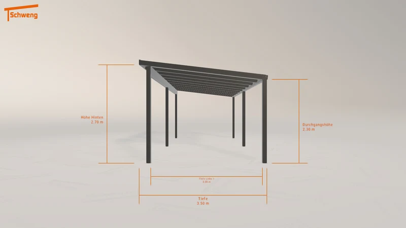 #DE Schweng Pultdachcarport S350 (ID n59p4g)