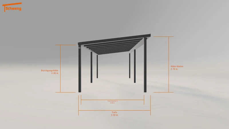 #DE Schweng Pultdachcarport S350 (ID n59p4g)