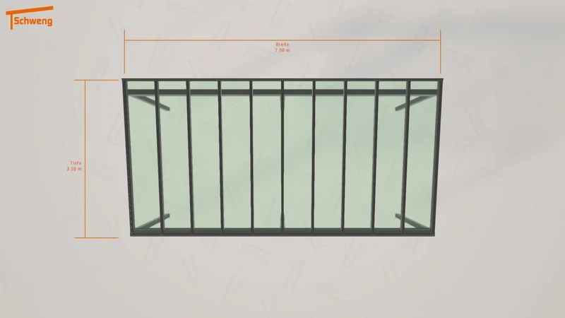 #DE Schweng Pultdachcarport S350 (ID n59p4g)