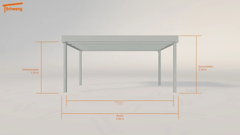 #DE Schweng Flachdachcarport C600+ (ID 85z4bn) #MTG