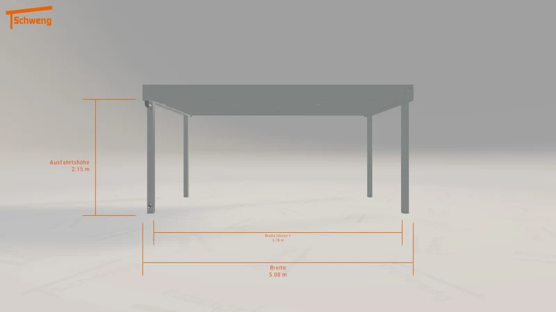 #DE Schweng Flachdachcarport C600+ (ID 85z4bn) #MTG