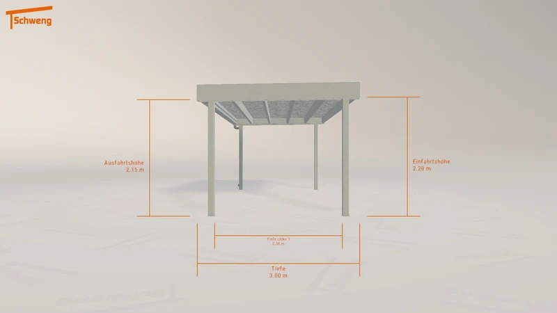 #DE Schweng Flachdachcarport C600+ (ID 85z4bn) #MTG