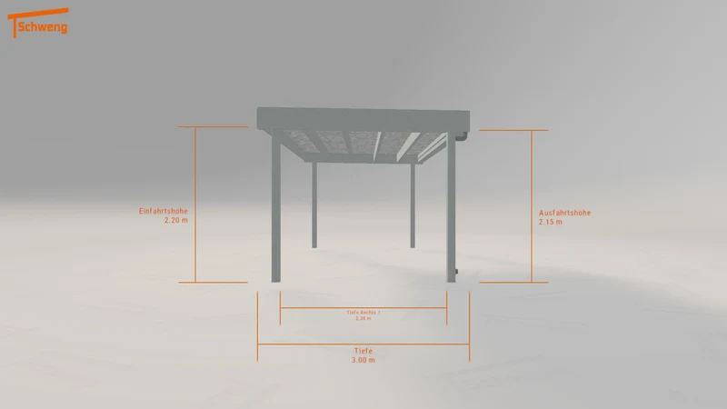 #DE Schweng Flachdachcarport C600+ (ID 85z4bn) #MTG