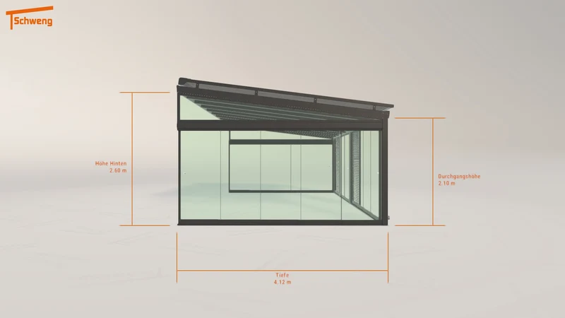 #DE Schweng Terrassenüberdachung S400 (ID 7735kj)