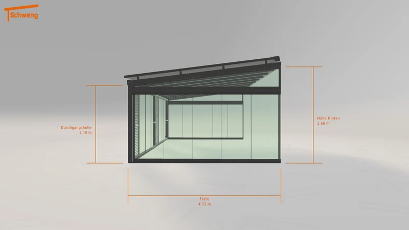 #DE Schweng Terrassenüberdachung S400 (ID 7735kj)