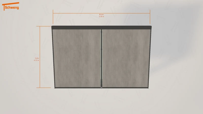 #DE Schweng Terrassenüberdachung S400 (ID 7735kj)