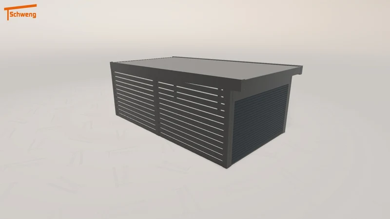 #DE Schweng Flachdachcarport C600 (ID g7vp52)