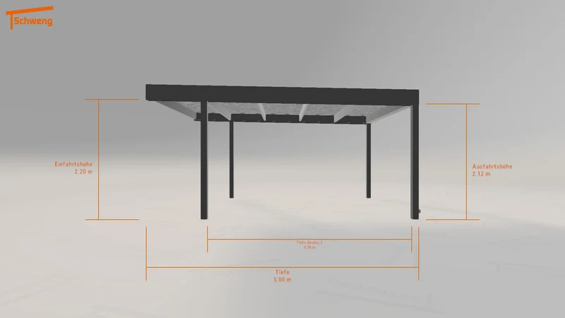 #DE Schweng Flachdachcarport C600 (ID jjm2n9) #MTG