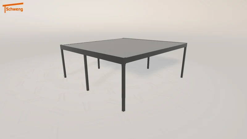 #AT Schweng Flachdachcarport C600+ (ID 425rrv)