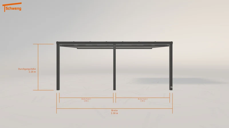 #DE Schweng Terrassenüberdachung S350 (ID pbvgby)