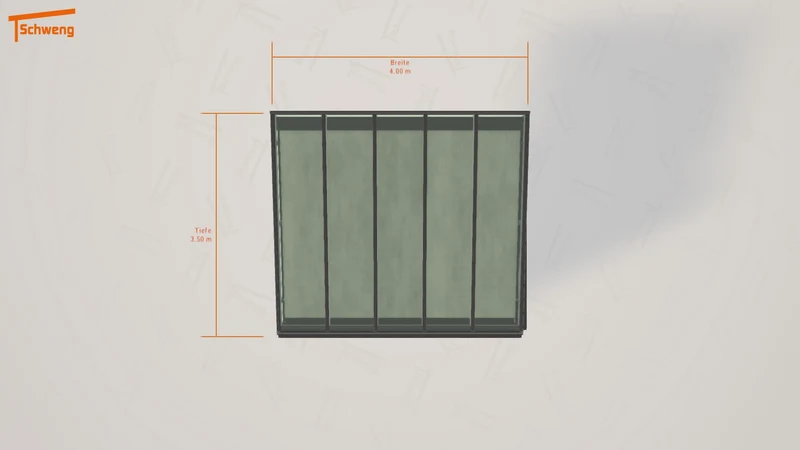 #DE Schweng Terrassenüberdachung S350 (ID k2dn8z)