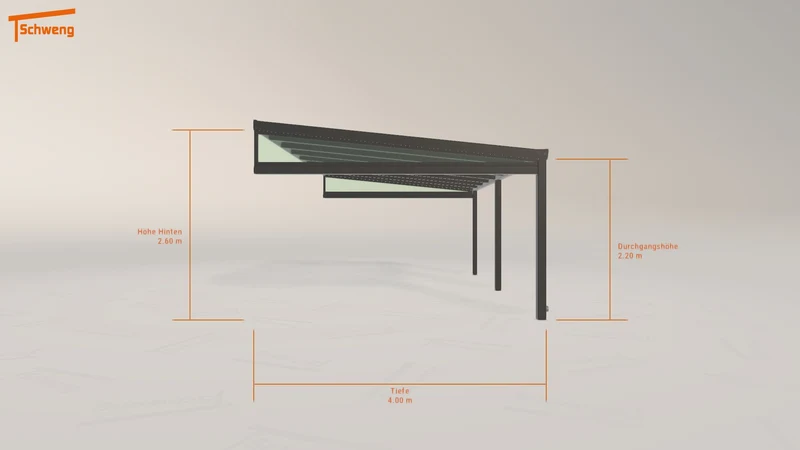 #DE Schweng Terrassenüberdachung S400 (ID w3mzvy)