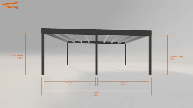 #DE Schweng Flachdachcarport C600+ (ID 9w4k24) #MTG