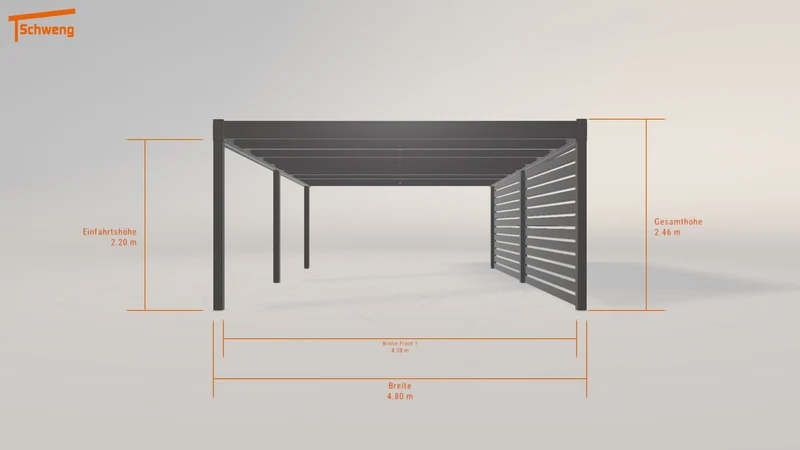 #DE Schweng Flachdachcarport C600 (ID ygmj8r) #MTG