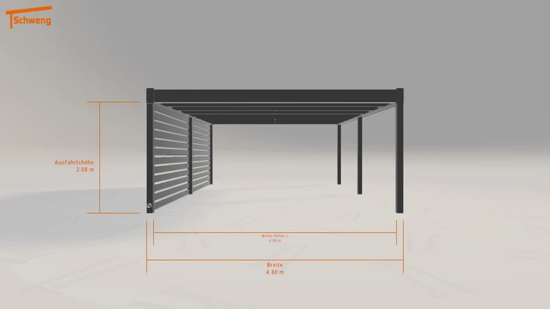 #DE Schweng Flachdachcarport C600 (ID ygmj8r) #MTG