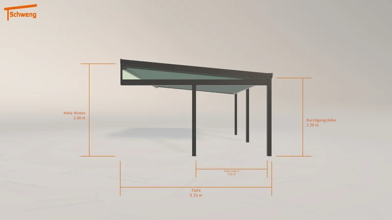 #DE Schweng Terrassenüberdachung S400 (ID w3mx2r)