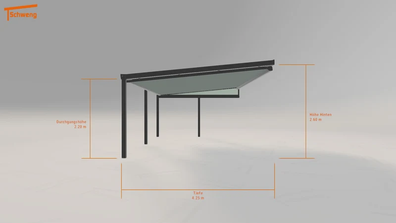 #DE Schweng Terrassenüberdachung S400 (ID w3mx2r)