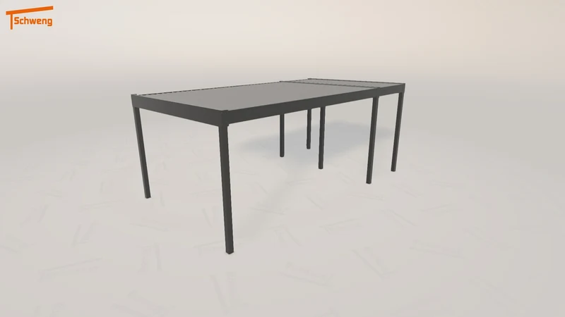 #AT Schweng Flachdachcarport C600 (ID 773b2v)