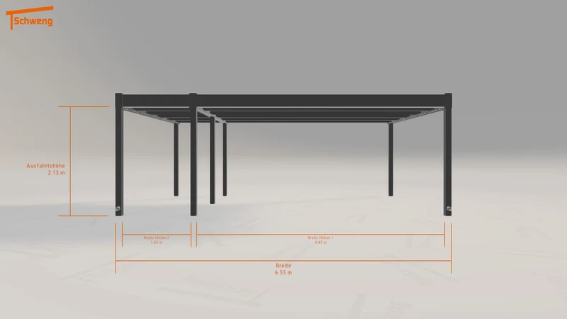 #AT Schweng Flachdachcarport C600 (ID 5mrz7v)