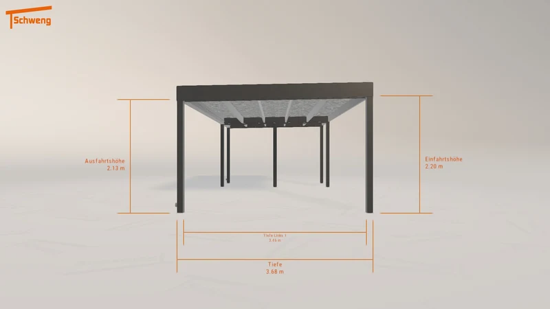 #AT Schweng Flachdachcarport C600 (ID 5mrz7v)