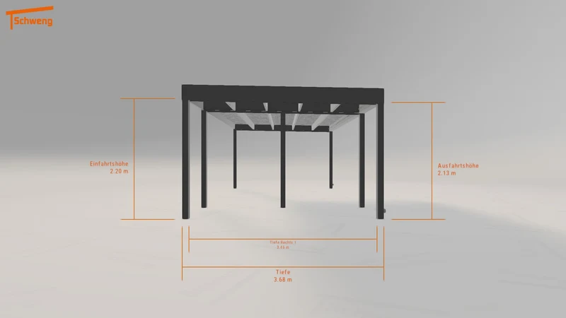#AT Schweng Flachdachcarport C600 (ID 5mrz7v)