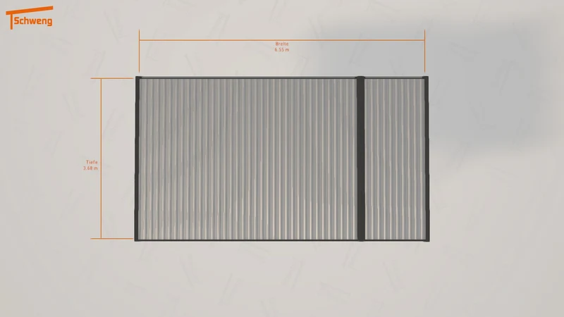 #AT Schweng Flachdachcarport C600 (ID 5mrz7v)