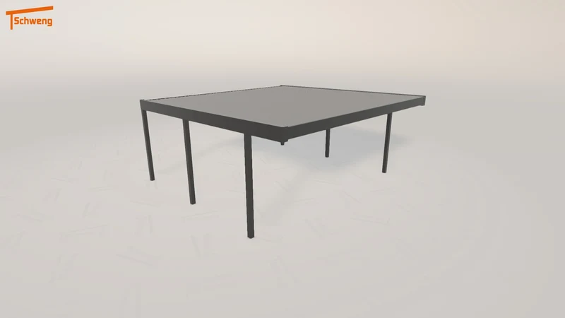#DE Schweng Flachdachcarport C600+ (ID pb5q3k)