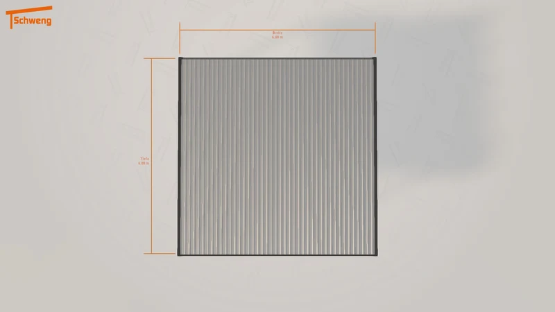 #DE Schweng Flachdachcarport C600+ (ID pb5q3k)
