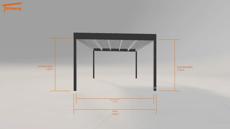 #AT Schweng Flachdachcarport C600 (ID 85zm9r)