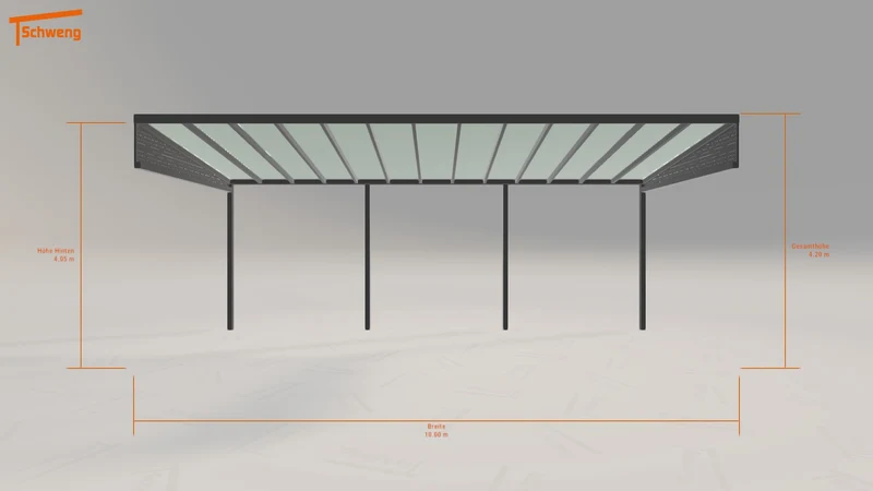 #DE Schweng Pultdachcarport S400 (ID w3m8mg)