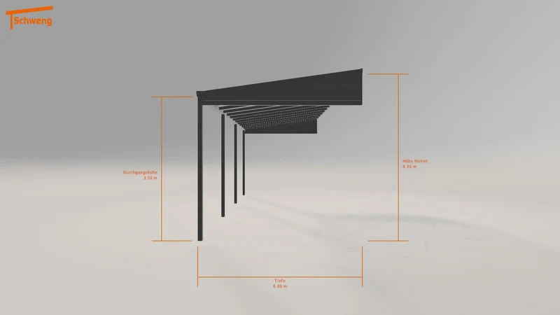 #DE Schweng Pultdachcarport S400 (ID w3m8mg)