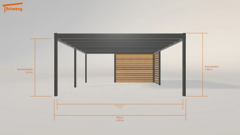 #DE Schweng Flachdachcarport C600 (ID jjmbmb) #MTG