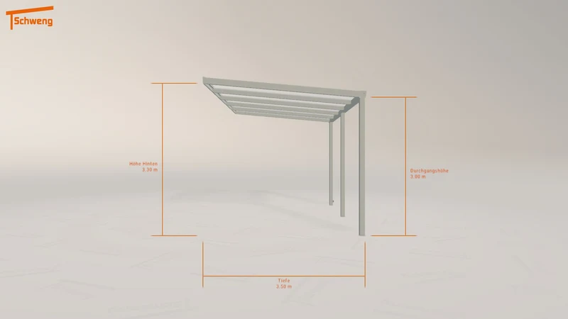 #DE Schweng Terrassenüberdachung S400 (ID w3m8mj)