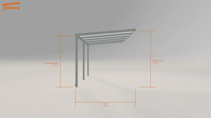 #DE Schweng Terrassenüberdachung S400 (ID w3m8mj)