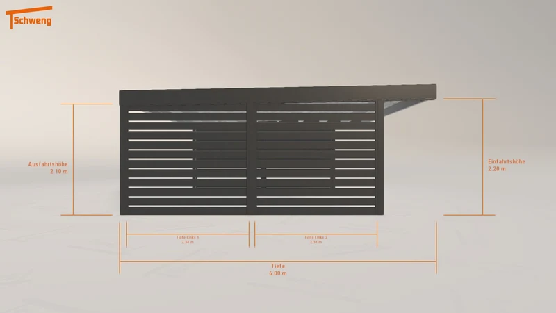 #DE Schweng Flachdachcarport C600+ (ID qd9g37) #MTG