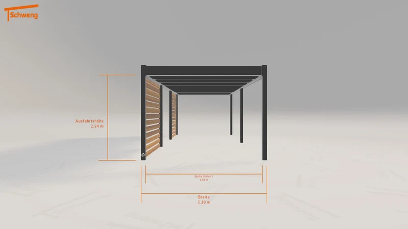 #DE Schweng Flachdachcarport C600 (ID mjvdq8) #MTG