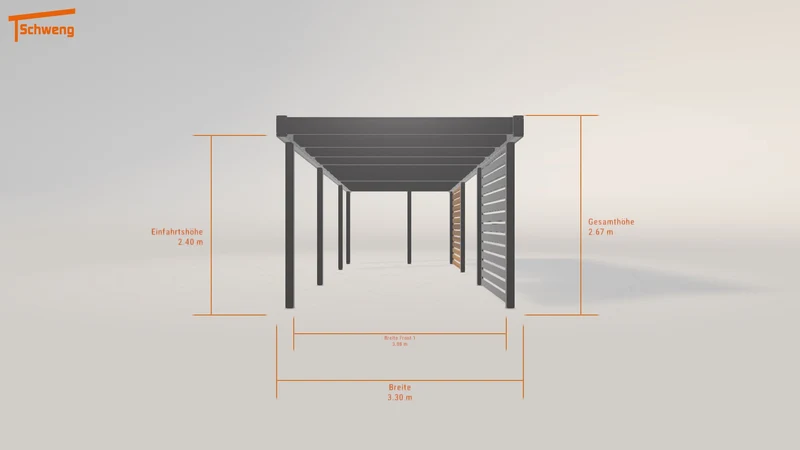 #DE Schweng Flachdachcarport C600 (ID zb3v4z) #MTG