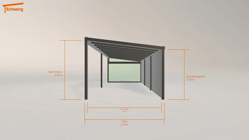 #DE Schweng Terrassenüberdachung S400 (ID rjx72p)