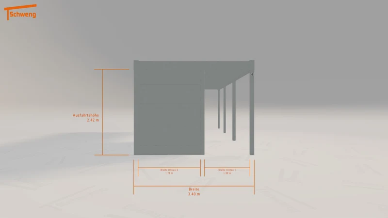 #DE Schweng Flachdachcarport C600+ (ID bkrw9b) #MTG