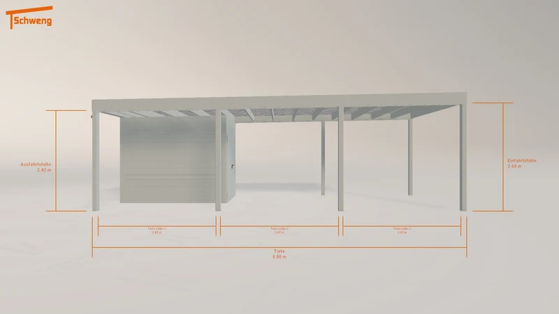 #DE Schweng Flachdachcarport C600+ (ID bkrw9b) #MTG