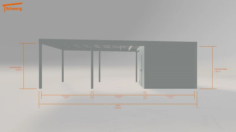 #DE Schweng Flachdachcarport C600+ (ID bkrw9b) #MTG