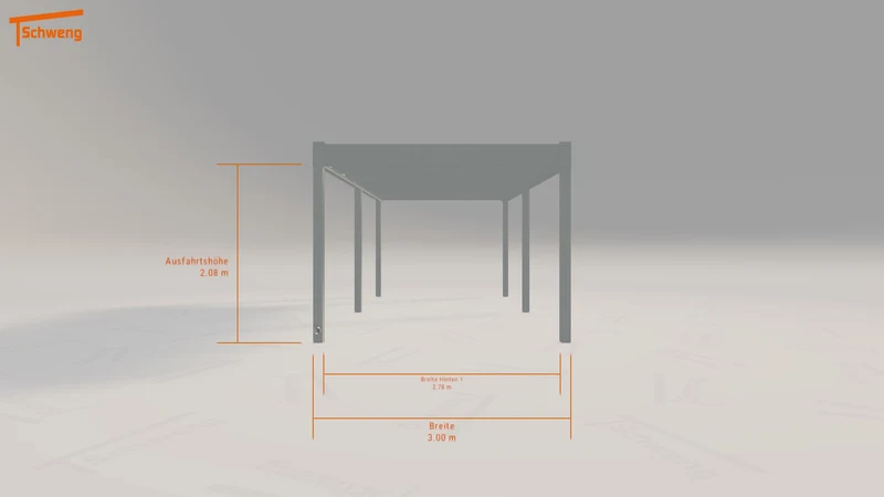 #DE Schweng Flachdachcarport C600 (ID mjkzpr) #MTG