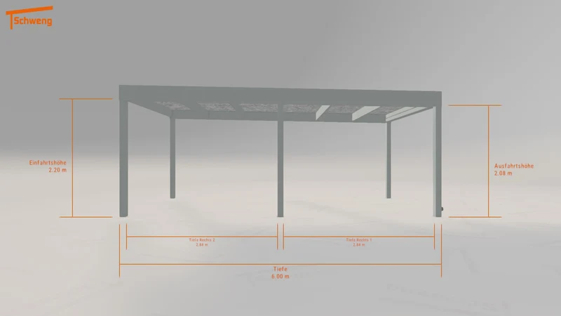 #DE Schweng Flachdachcarport C600 (ID mjkzpr) #MTG
